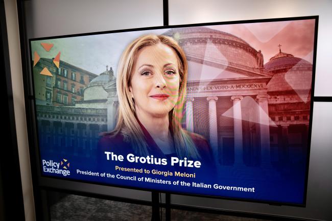 President Meloni awarded the Grotius Prize 2023