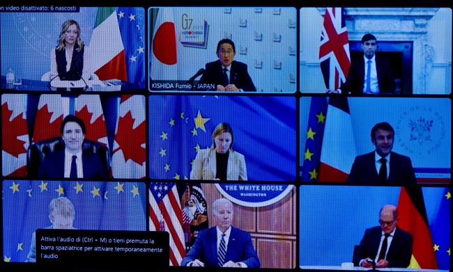 Presidenza giapponese del G7, il Presidente Meloni partecipa alla videoconferenza conclusiva