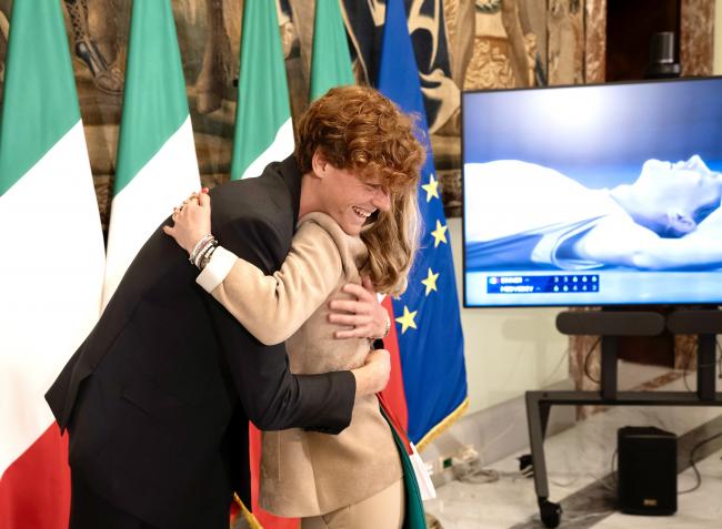 Il Presidente Meloni riceve Sinner a Palazzo Chigi