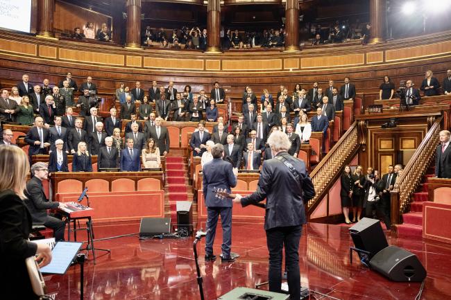 Il Presidente Meloni al Senato per il 75° anniversario della prima seduta