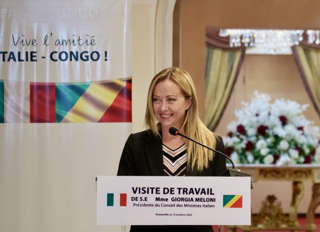 Dichiarazioni alla stampa del Presidente Meloni con il Presidente della Repubblica del Congo