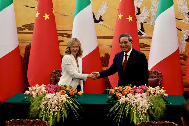 Signing ceremony at Italy-China Business Forum