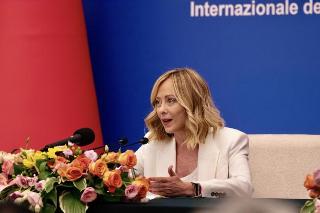 President Meloni addresses Italy-China Business Forum