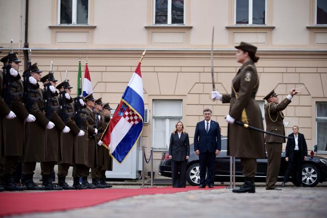 President Meloni meets with Prime Minister Plenković