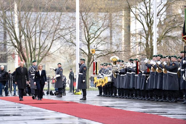 Military honours at the Federal Chancellery