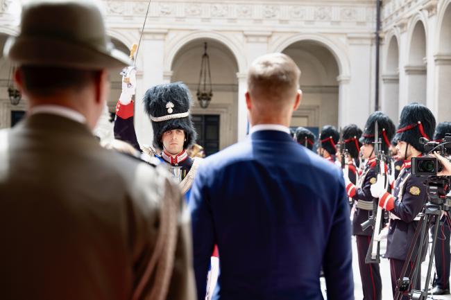 Il Presidente Meloni accoglie a Palazzo Chigi il Presidente della Repubblica di Finlandia